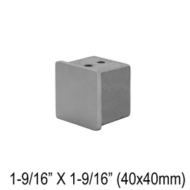 [CEND40SQ] Endcap For 40mm Square Caprail (BS, MBL)