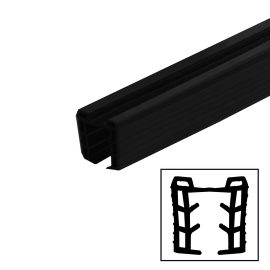 [CRUB10] Caprail - Rubber - for 3/8" (10mm) Glass