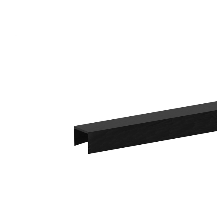 [CRUB12S] Caprail - Rubber - for 1/2" (12mm) Glass (1 x 1" Caprail)