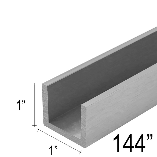 [CU] Canal U commercial - 1 X 1" (144") (BS, MBL, SA)