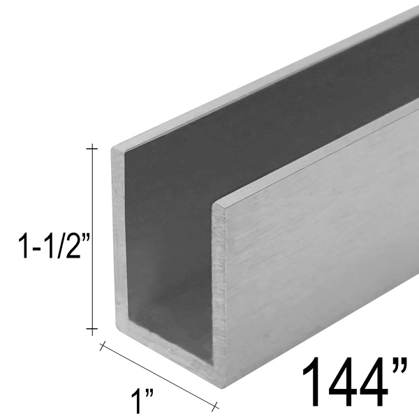 [CU1X1.5] Commercial U-Channel - 1 X 1-1/2" (144")