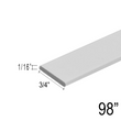 3/4" Flat Bar for Grid Showers (98") - (CH, BN, MBL, SA, SB)