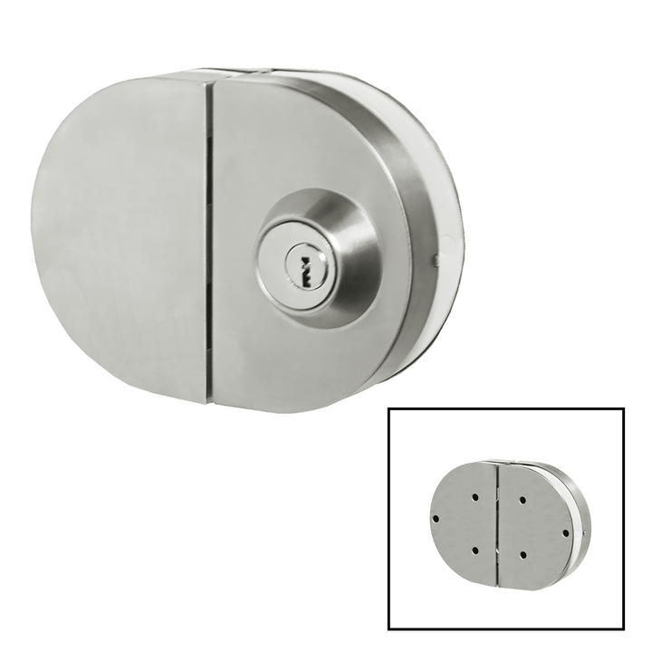 [GDLRD180S] Glass Door Lock - RD Glass to Glass - Single-Sided
