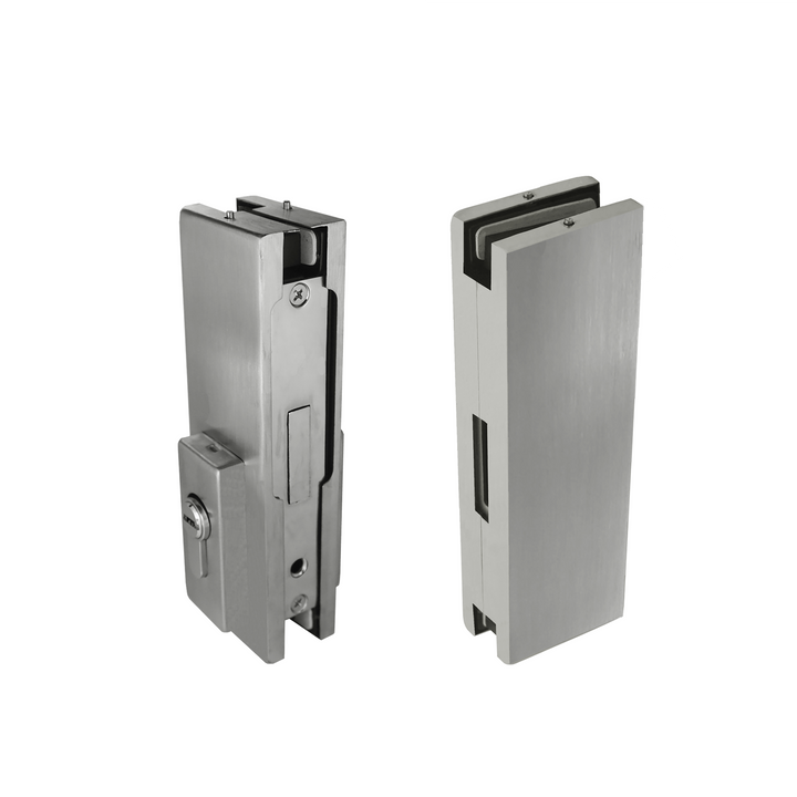 [GDLEUSET] Glass Door Lock - Patch Lock Set with Euro Style Cylinder