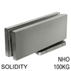 [SOL100NHO] Renfort inférieur - 100 kg, sans blocage d'ouverture - Acier inoxydable brossé