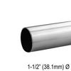[HR38.1] Main courante - 19' - Rond de 38,1 mm - Acier inoxydable brossé