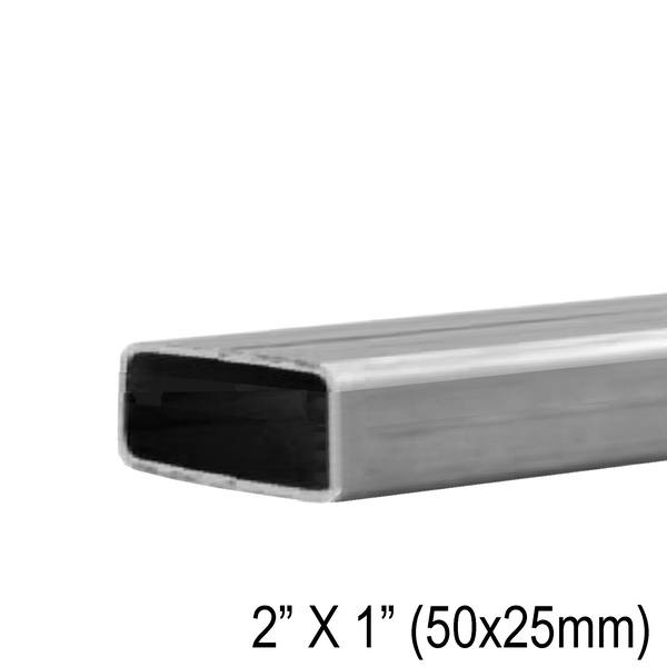 [HR2X1] Handrail - 19' - 2 X 1" Rectangle (BS, MBL)