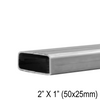 [HR2X1] Main courante - 19 pi - 2 po x 1 po Rectangulaire - Acier inoxydable brossé
