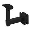 [SHRBADJ] Square Handrail Bracket -Adj. Glass Mount w/ Round Saddle (BS, MBL)