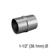 [E38.1F180] Coude pour main courante ronde de 38,1 mm - Fixe à 180° - Acier inoxydable brossé