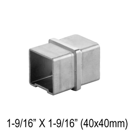 [E40] Coude pour Main Courante Carrée 40mm - Fixe 180° (BS, MBL)