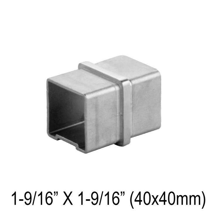 [E40F180] Handrail - Elbow for 40mm Square Handrail - Fixed 180°