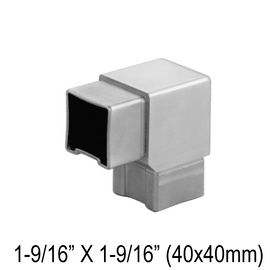 [E40] Coude pour Main Courante Carrée 40mm - Fixe 90° (BS, MBL)