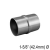 [E42.4F180] Coude pour main courante ronde de 42,4 mm - Fixe à 180° - Acier inoxydable brossé