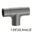 [E42.4] Elbow for 42.4mm Handrail -  T-Shape 180° (BS)
