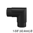[E42.4] Elbow for 42.4mm Handrail - Mitered 90° (BS, MBL)