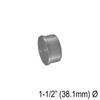 [END38.1] Embout de main courante pour main courante ronde de 38,1 mm - Acier inoxydable brossé