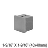 [END40SQ] Embout de main courante pour main courante carrée de 40 mm - Acier inoxydable brossé