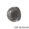 [END42.4B] Embout de main courante pour main courante ronde de 42,4 mm - Boule - Acier inoxydable brossé