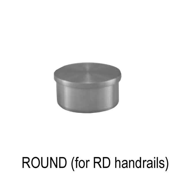 Railing Post Component - Endcap - for Round Handrails (BS, MB)