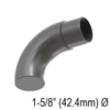 [END42.4C] Embout de main courante pour main courante de 42,4 mm - Courbe - Acier inoxydable brossé