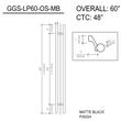60" (48" CTC) Commercial LP - Offset (BS, PS, MBL)