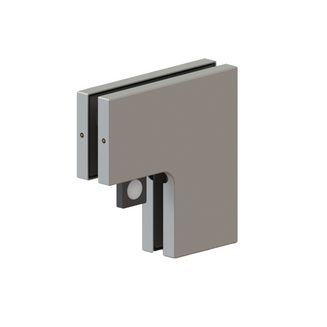 [PFIT60] Patch Fittings - Panel Glass to Glass - L-Shape Connector With Door Stopper