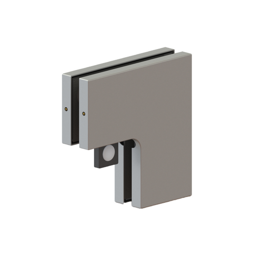 [PFIT60] Patch Fittings - Panel Glass to Glass - L-Shape Connector With Door Stopper