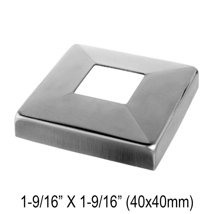 [CP40SQ] Plaque de recouvrement pour main courante carrée de 40 mm (BS, MBL)