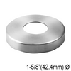 [CP42.4] Main courante - Plaque de recouvrement pour main courante ronde de 42,4 mm - Acier inoxydable brossé