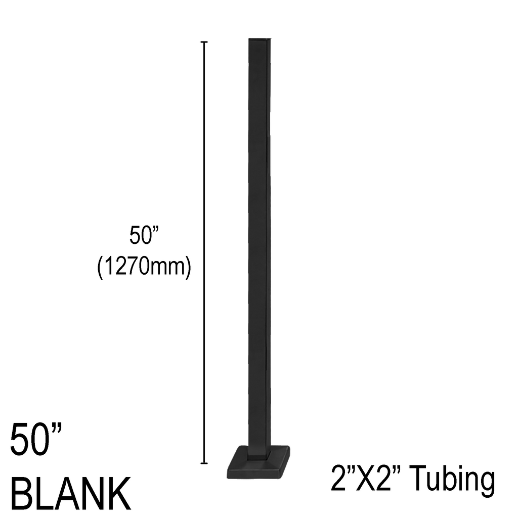 [SPRO50B] Railing Post - Square - 50
