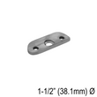 Railing Post Component - Handrail Saddle - for Round Handrails - 180° (BS, MB)