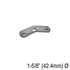 [42.4SAD135] Main courante - Selle - Ronde pour main courante ronde - 135° - pour 42,4 mm (BS)