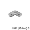 [42.4SAD90] Main courante - Selle - Ronde pour main courante ronde - 90° - pour 42,4 mm (BS)