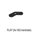 Railing Post Component - Handrail Saddle - Flat for Square Handrail - 135° (BS, MB)