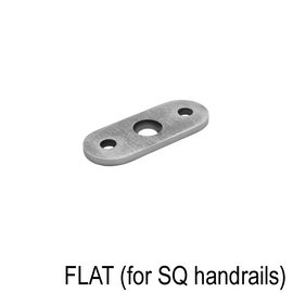 [FLATSAD] Composant de poteau de garde-corps - Selle de main courante - Plate pour main courante carrée - 180° (BS, MBL)