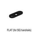 Railing Post Component - Handrail Saddle - Flat for Square Handrail - 180° (BS, MB)