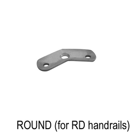 [42.4SAD & 38.1SAD] Railing Post Component - Handrail Saddle - for Round Handrails - 135° (BS, MBL)