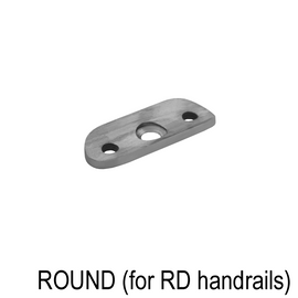 [42.4SAD & 38.1SAD] Railing Post Component - Handrail Saddle - for Round Handrails - 180° (BS, MBL)