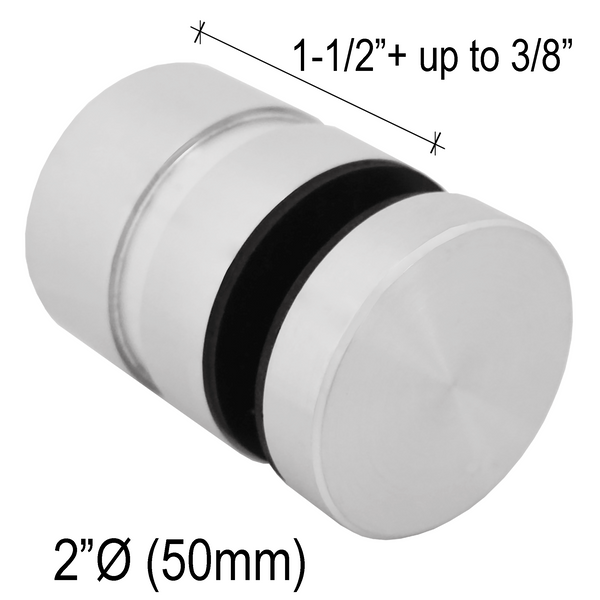 [JSO2X1.5] Standoff - 2"  Ø˜ X 1-1/2" Base Height - Round - Adjustable - SS316