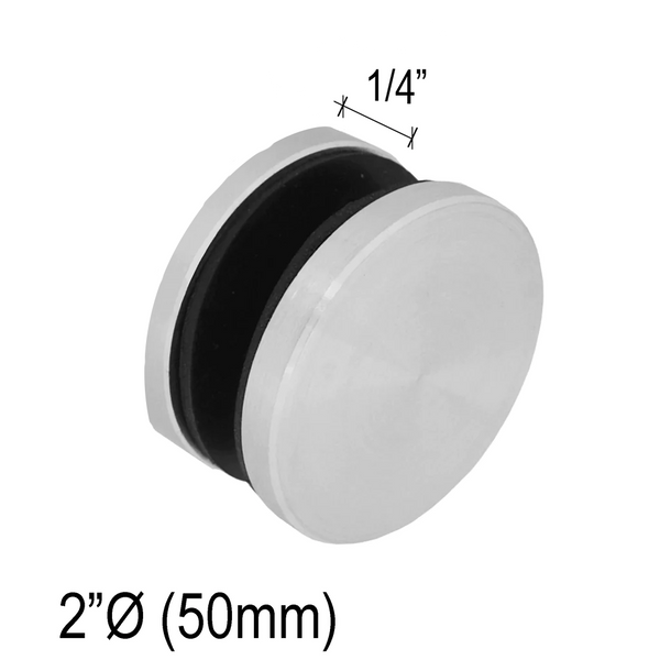 [SSO] Superior Series Solid Standoff - 2" Ø˜ X 1/4" Base Height - SS316 - Round (BS, MBL)