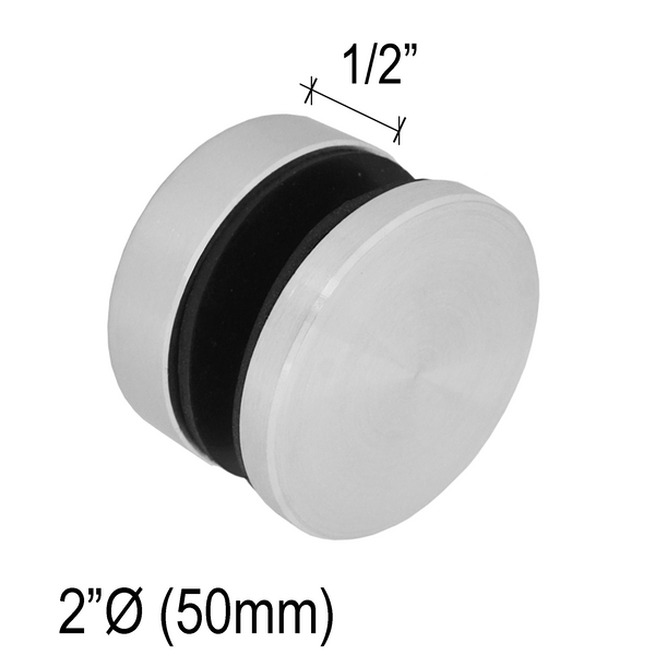 [SSO2X0.5] Standoff - 2" Ø˜ X 1/2" Base Height - Round - SS316