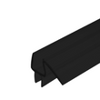 Sweep - Bottom Wipe w/ Drip Rail for 3/8" Glass (95") (Ultra Clear, Black)