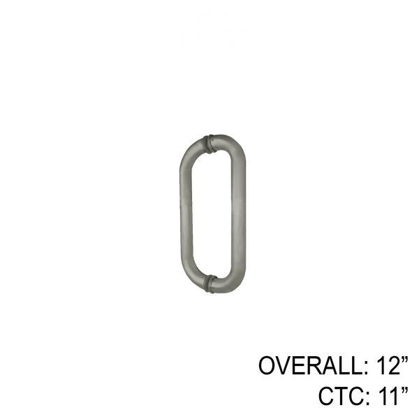12" Tubular Commercial Pull - Back to Back (BS, PS, MB)