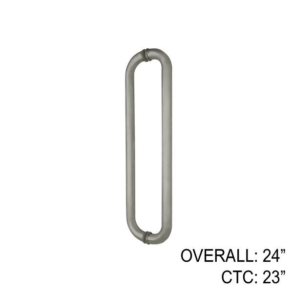 24" Tubular Commercial Pull - Back to Back (BS, PS, MB)