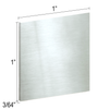 [CUEND1X1] Profilé en U commercial - Embout - 1 x 1" - Inox brossé anodisé