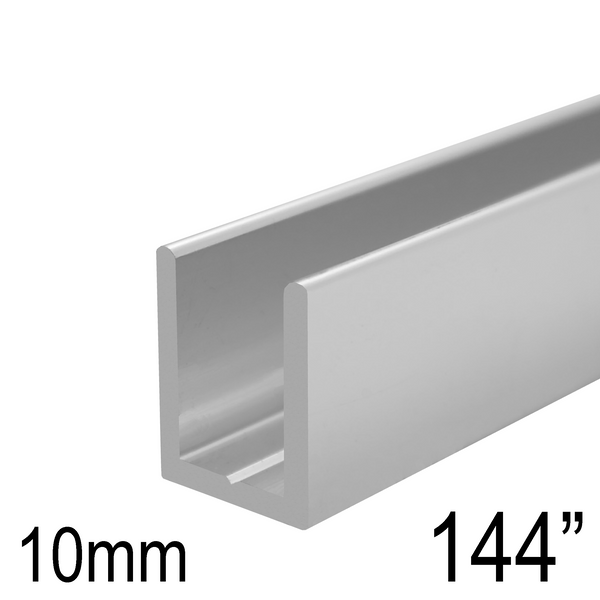 Shower U Channel for 10mm Glass (144") (CH, BN, MBL, SB1, SB2)