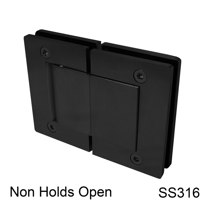 [HULK180NHO] Hydraulic Hinge - 180° Glass to Glass - NHO - Box of 2 - SS316