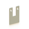 [MECU] EMBOUTS SUPPLÉMENTAIRES pour profilé en U mécanique - 1-9/16" (BS, MBL, SA) - Aluminium anodisé brossé / 10 mm