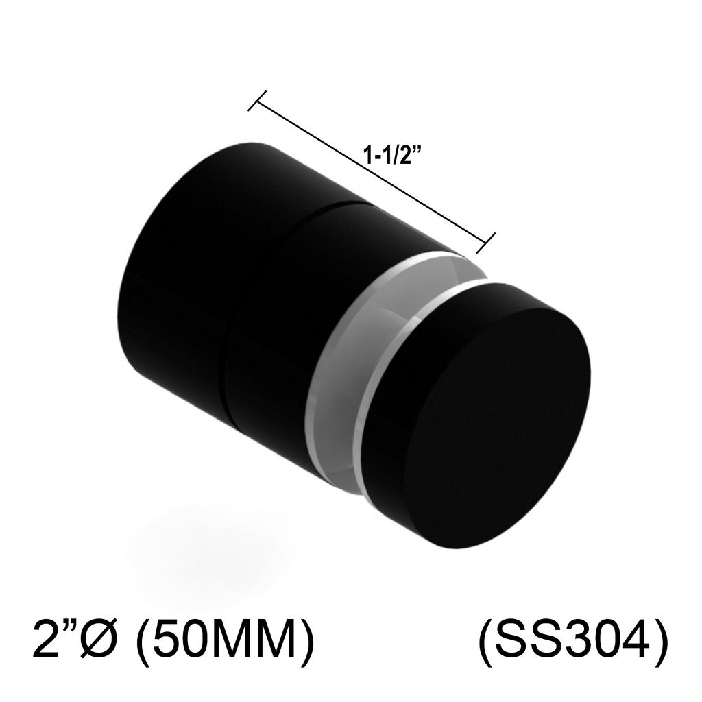 Adj 12M Standoff 2" X 11/2" Base Height SS304 (BS, MBL) Grey